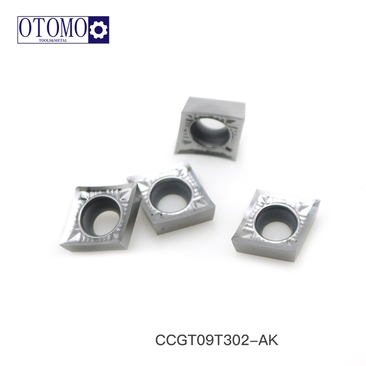 CCGT09T304/09T302/09T308-AK H01 Aluminium inserts jero liang boring inserts CNC ngarobah inserts/ngaganti Korloy