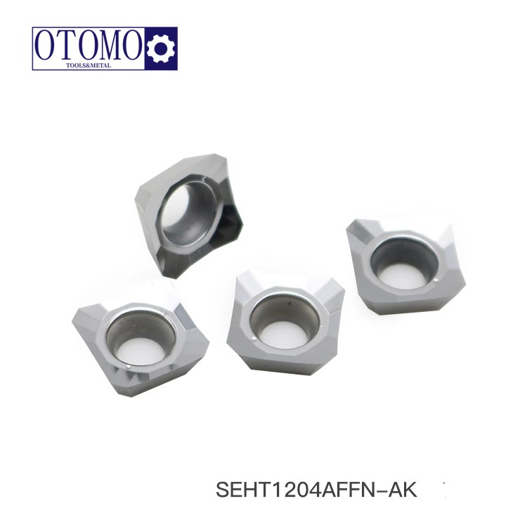 SEHT1204AFFN-AK H01 Aluminium-Bearbeitungseinsätze Hartmetall-CNC-Drehwerkzeug Fräseinsätze für Aluminium und Kupfer