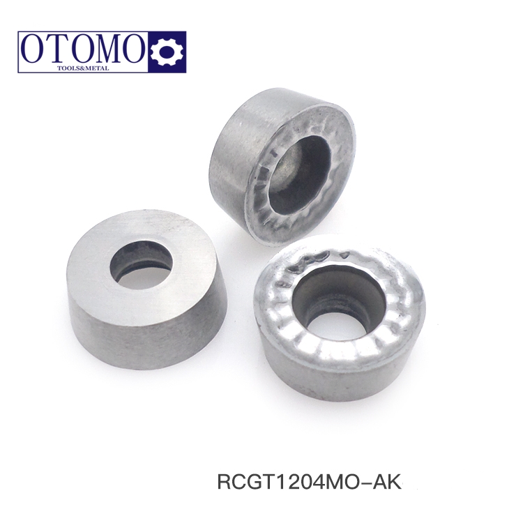 RCGT1204MO-AK H01 Tungsten Carbide Milling Inserts for Aluminum Finishing Korloy chipbreaker 