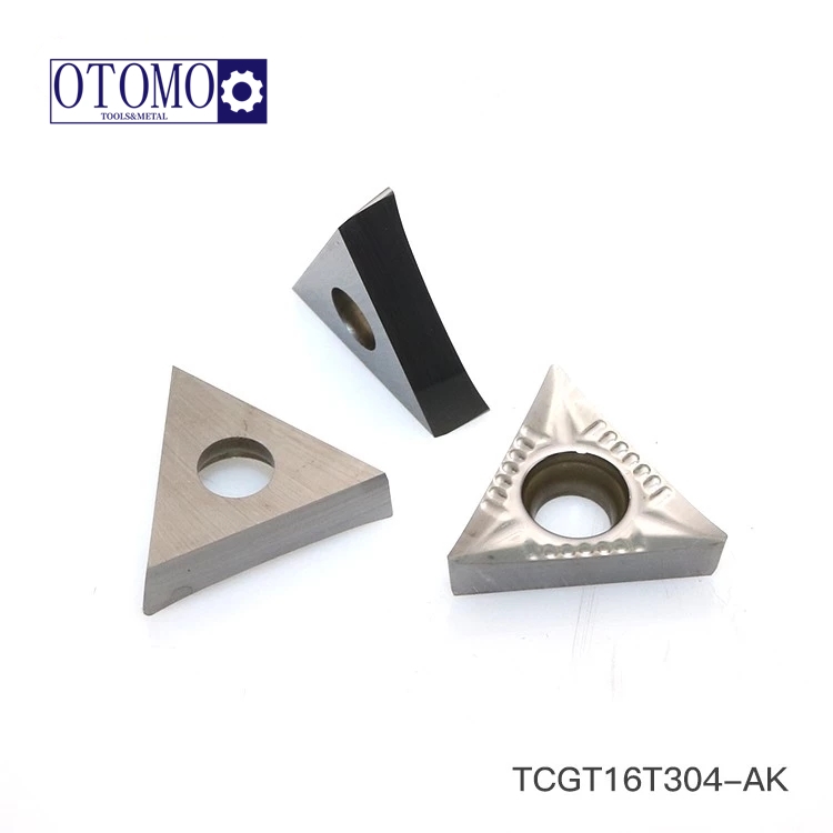   TCGT16T308-AK H01 Tungsten Carbide Milling Insets yeAluminium Finishing Korloy chipbreaker